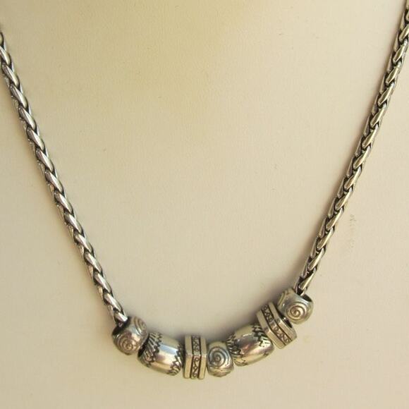 Unisex Charm Slider Snake Chain Choker Necklace - Picture 4 of 4